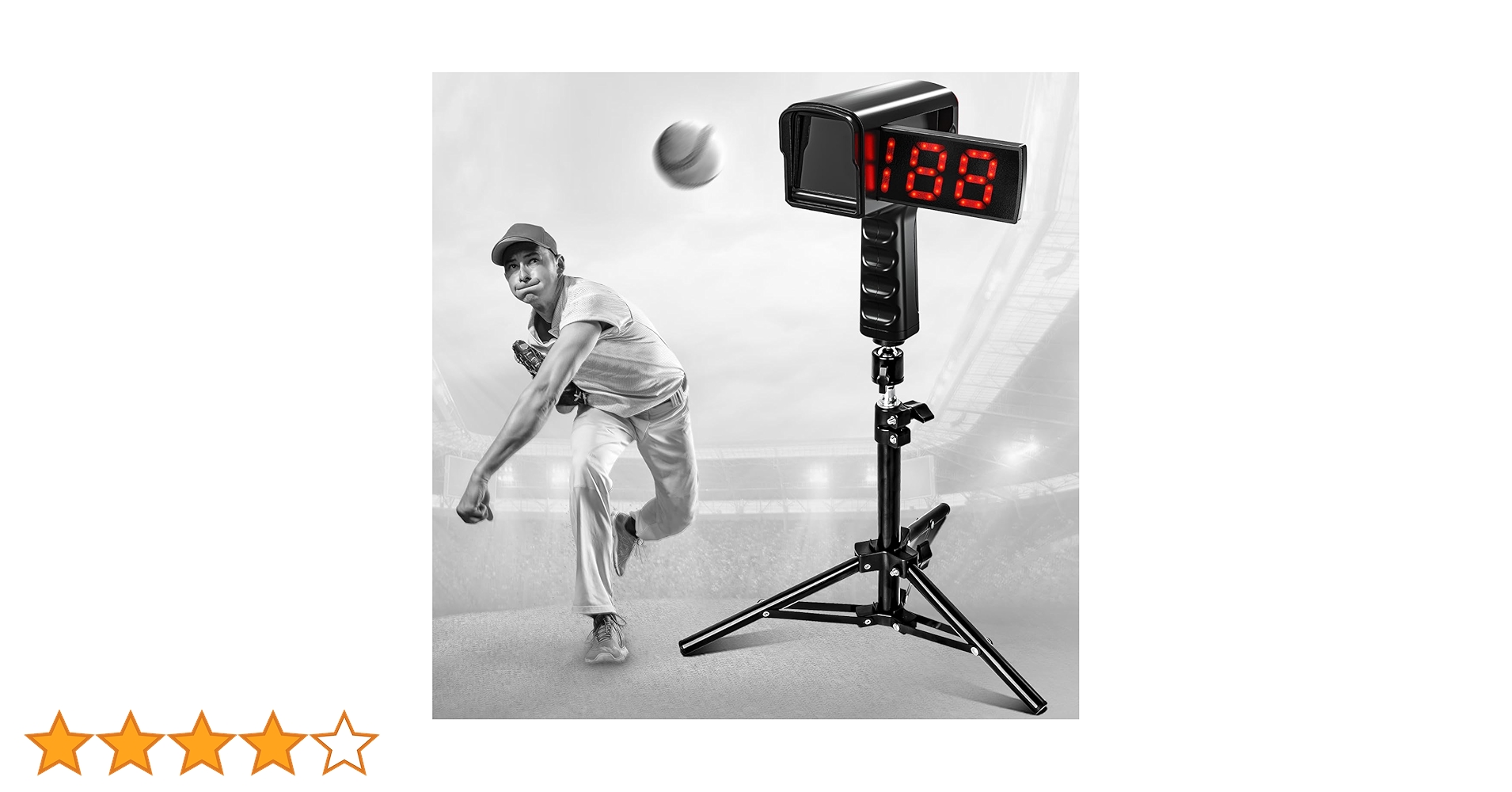 Amazon | PLAYAPUT 野球レーダーガン 三脚付き LED+LCD 大型